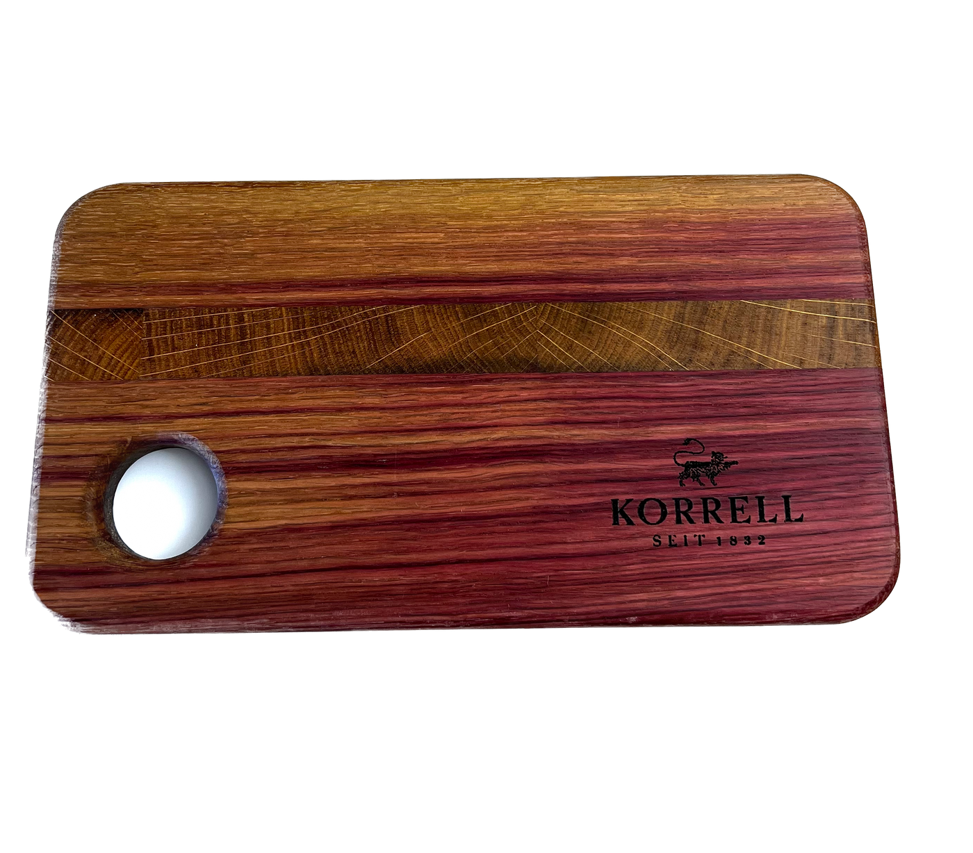 CORRELL Wooden board with hole 14x27 cm