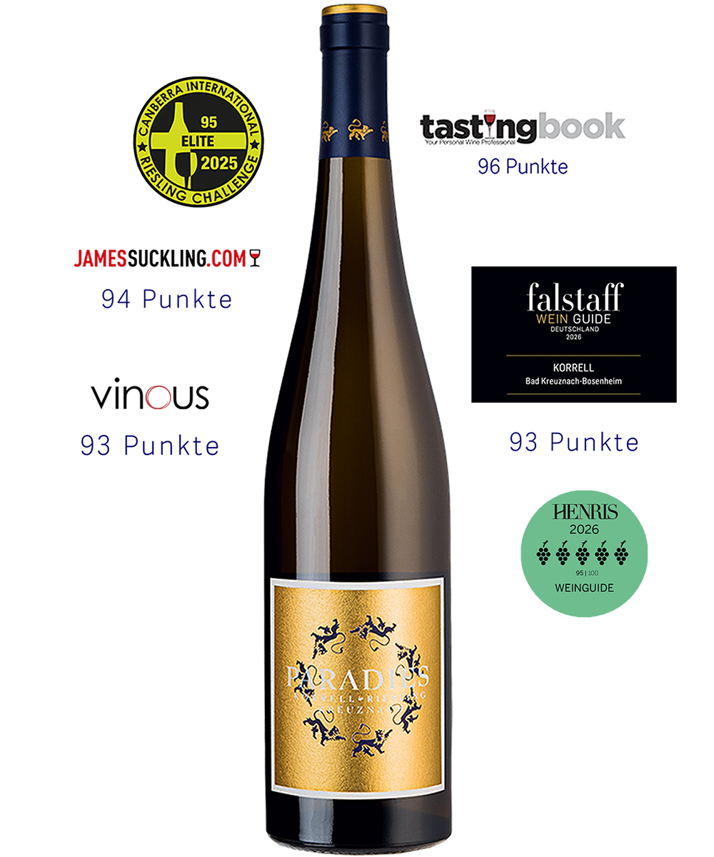 Paradies Riesling mit Auszeichnungen