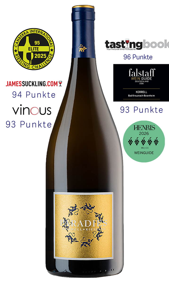 Paradies Riesling Doppelmagnum mit Auszeichnungen