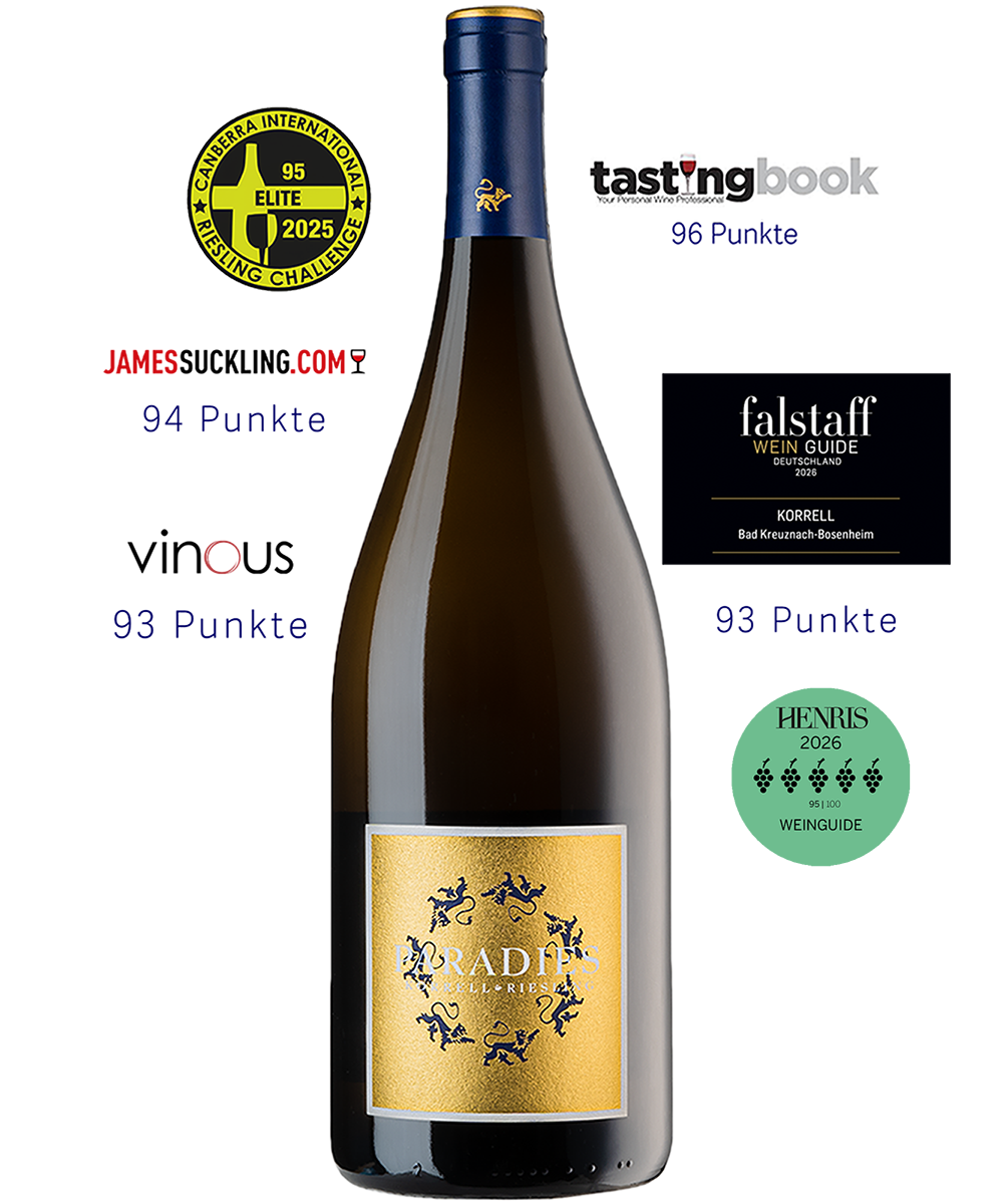 Paradies Riesling Magnum mit Auszeichnungen