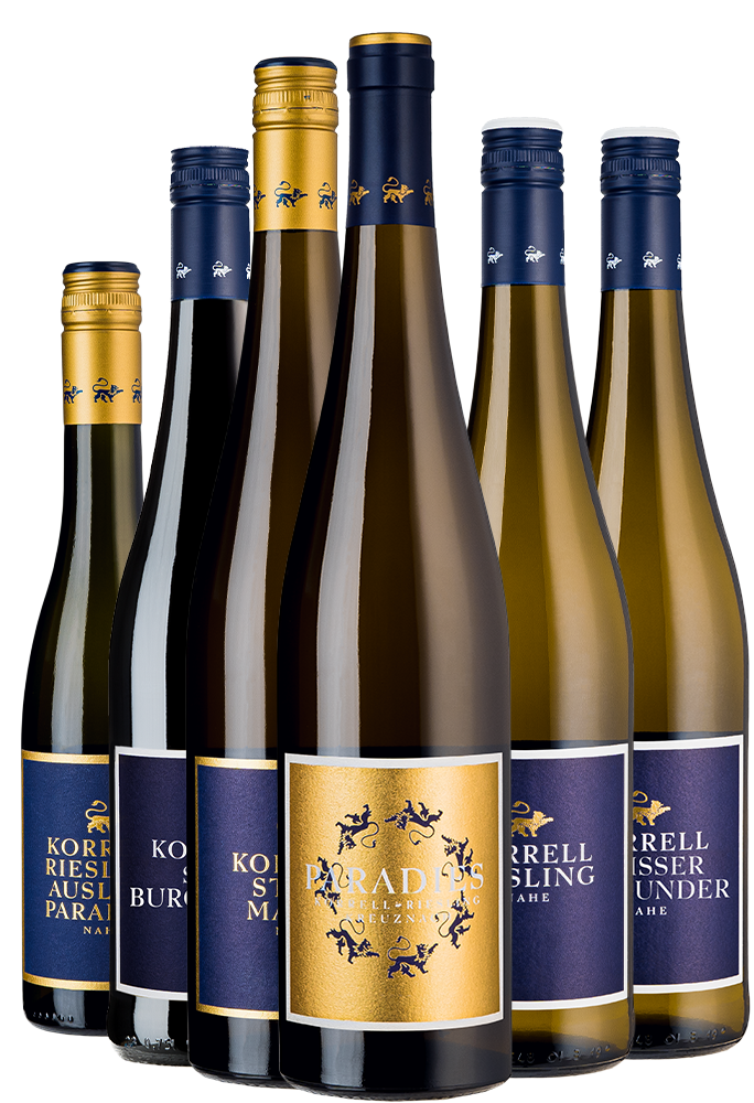 Sprechendes Weinpaket mit 6 Flaschen Korrellwein